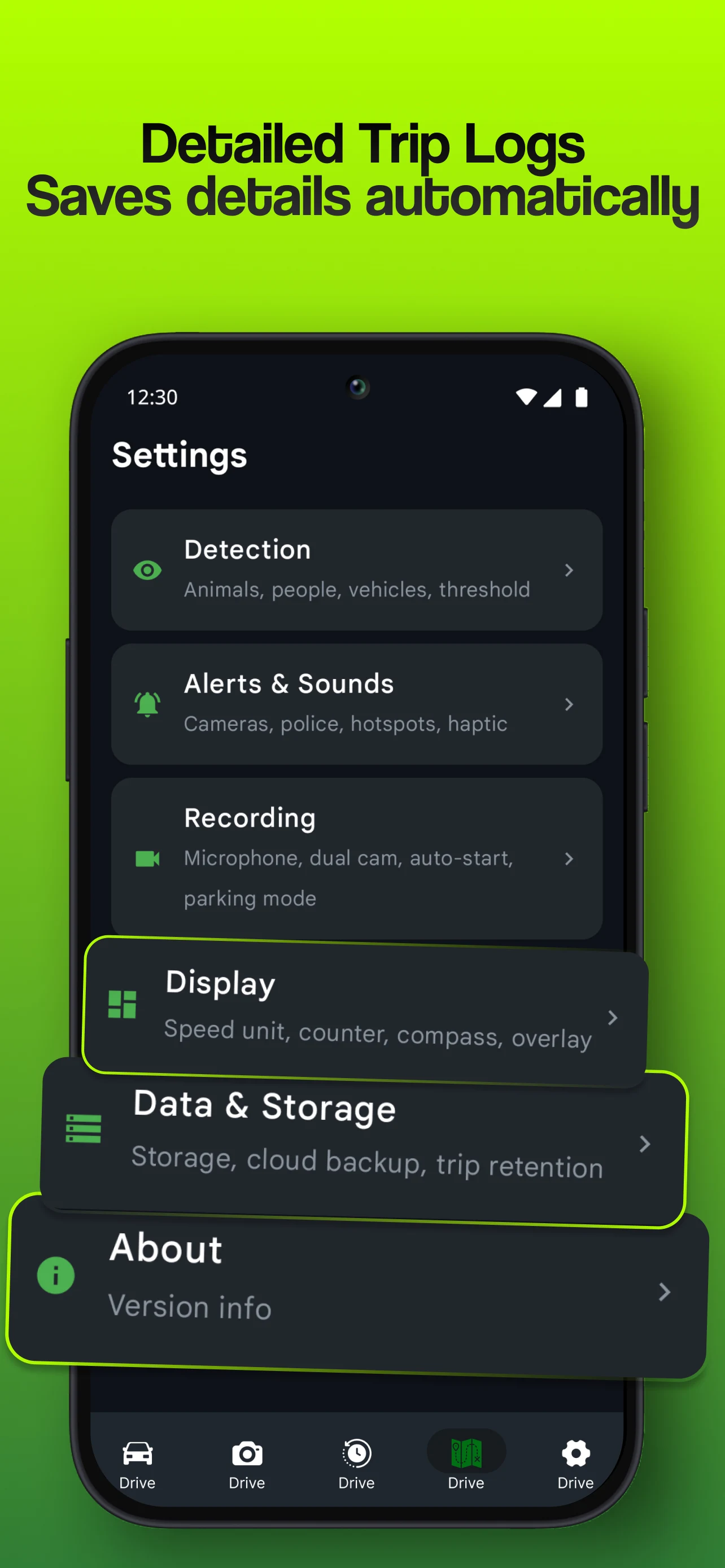 DriveSight Dash Cam screenshot