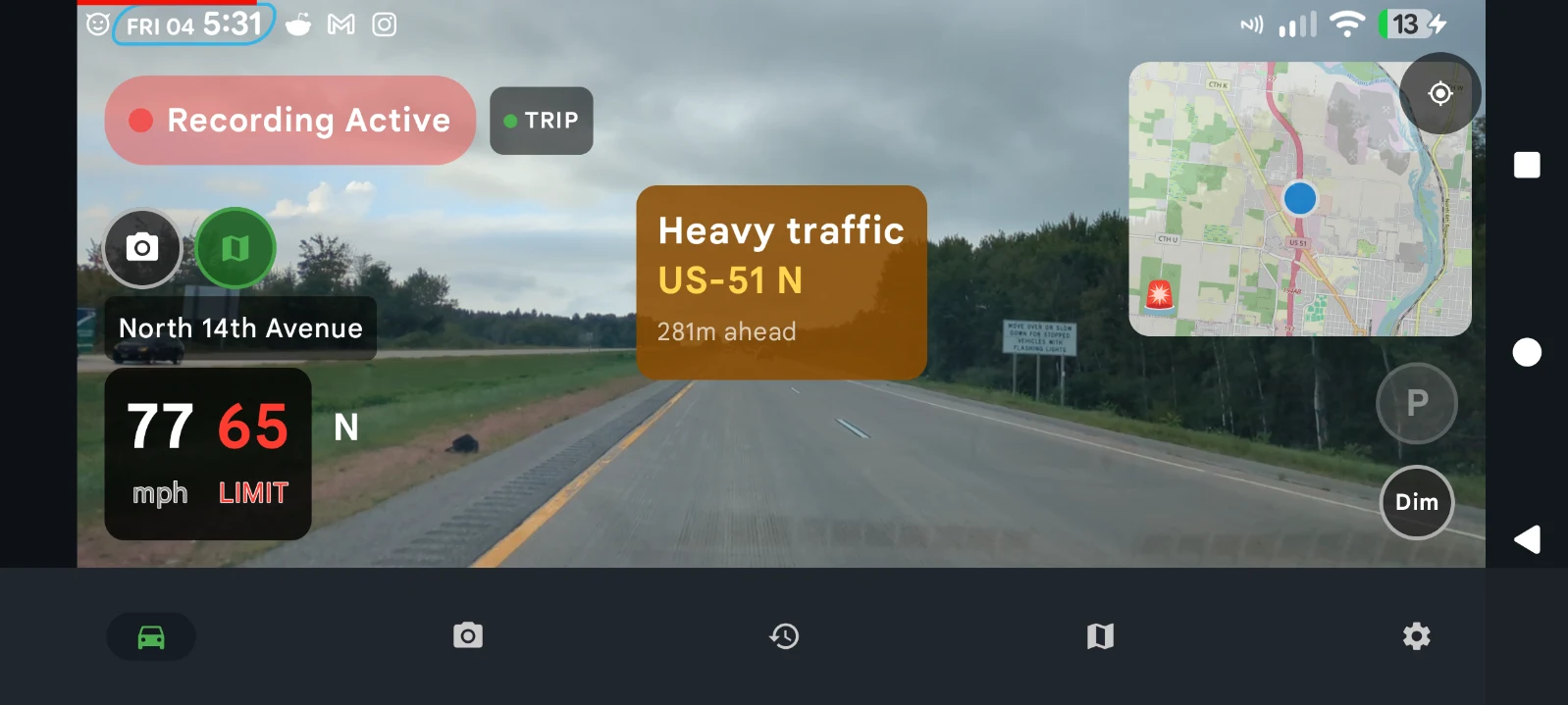 DriveSight Dash Cam screenshot
